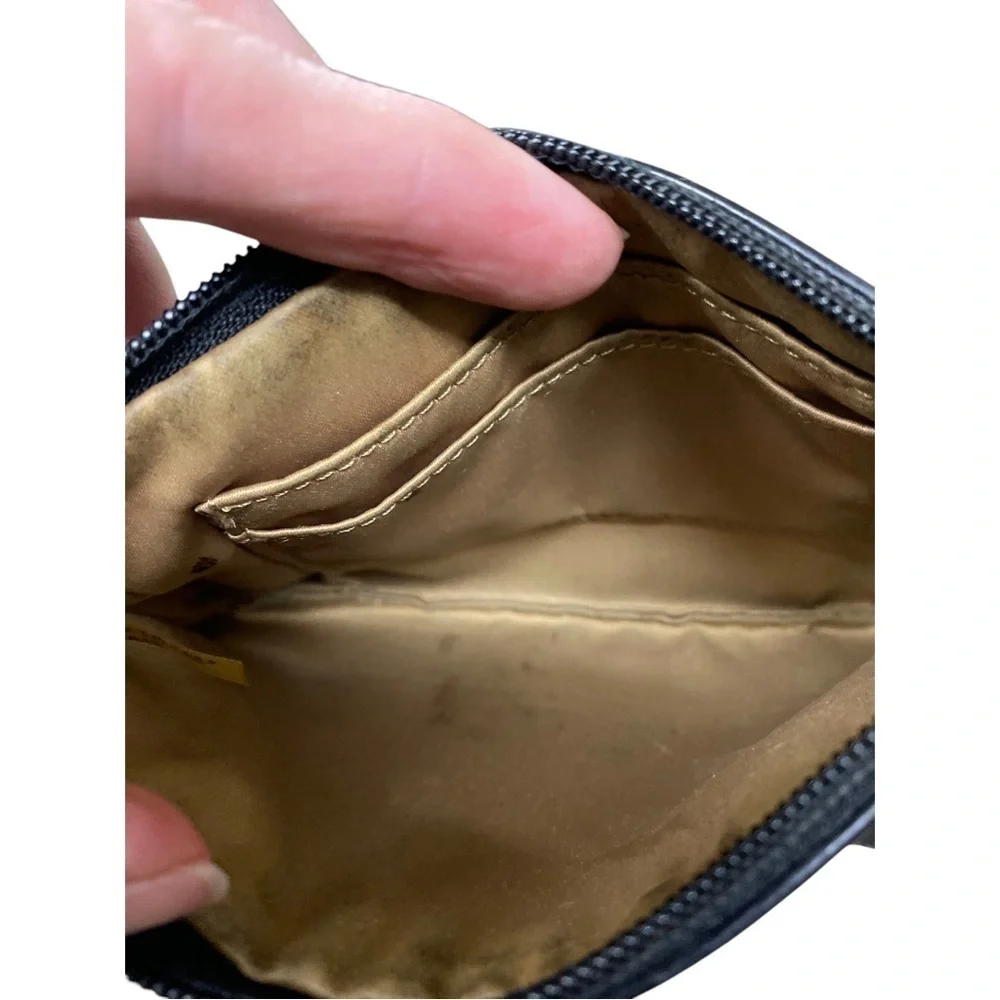 Coach Black Leather Wristlet